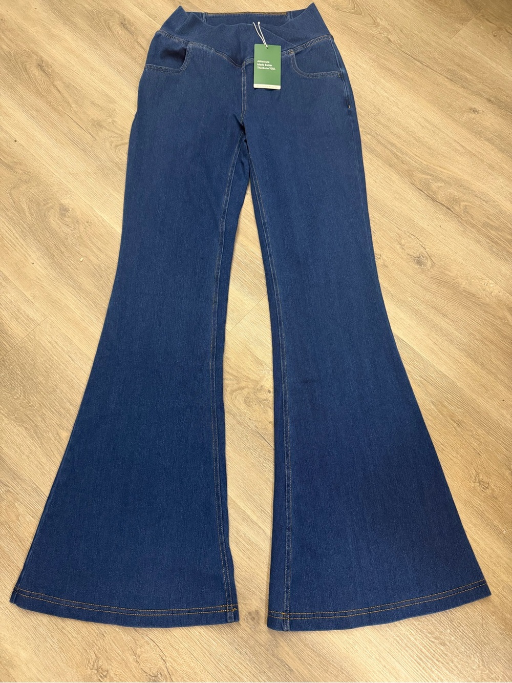 Halara High Waisted Flare Jeans Women’s Medium Tall Stretch NWT 0217